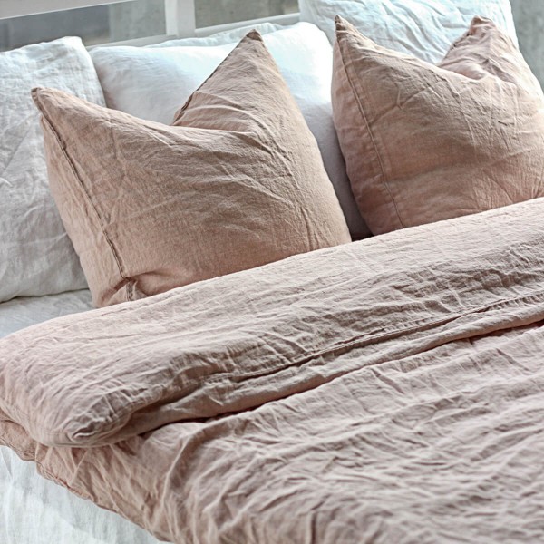 3 piece hazelnut linen bedding set 3