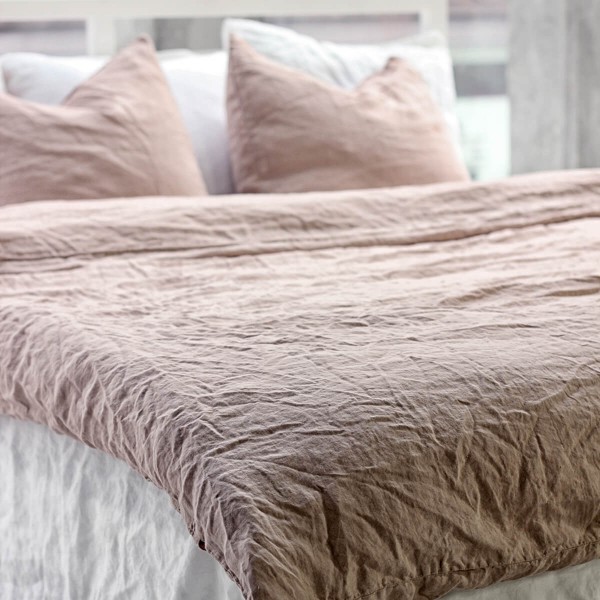 3 piece hazelnut linen bedding set 5