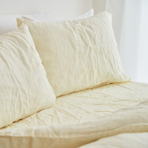 Cream linen duvet cover 7