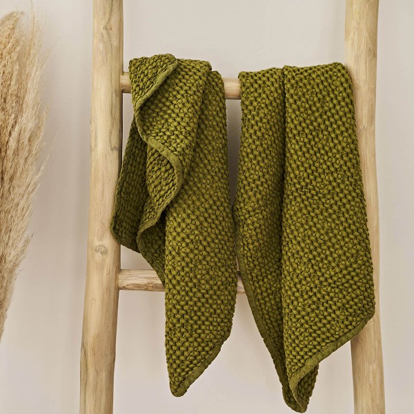 Set of 2 linen waffle towels 3