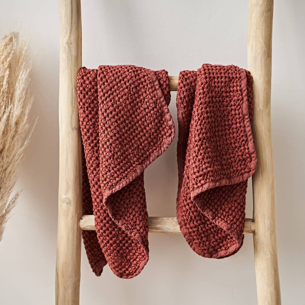 Red Brick waffle towels 4