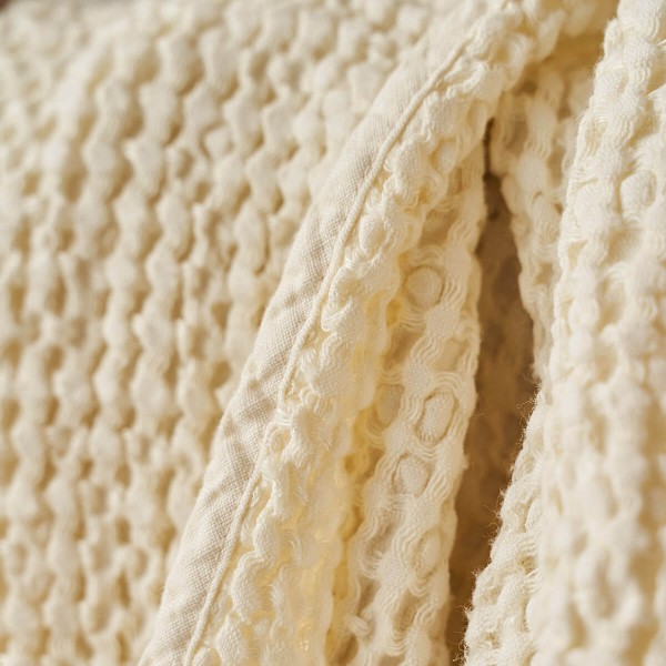 Cream waffle towels 4