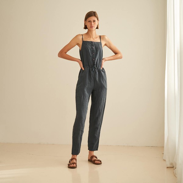 Linen pants jumpsuit AIKO 2