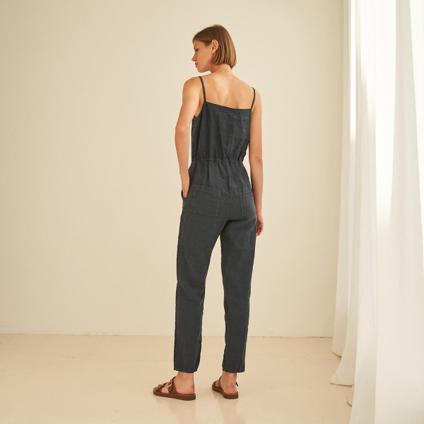 Linen pants jumpsuit AIKO 3