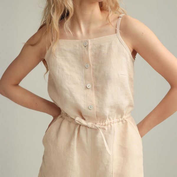 Linen playsuit LUCA 2