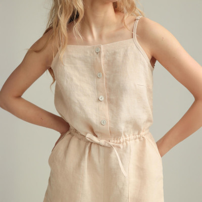 Linen playsuit LUCA